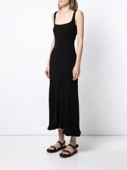 Anna Quan Dido Rib Knit Midi Dress Black Size 8 for rent on The Volte - image 5