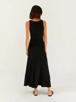 Anna Quan Dido Rib Knit Midi Dress Black Size 8 for rent on The Volte - image 9