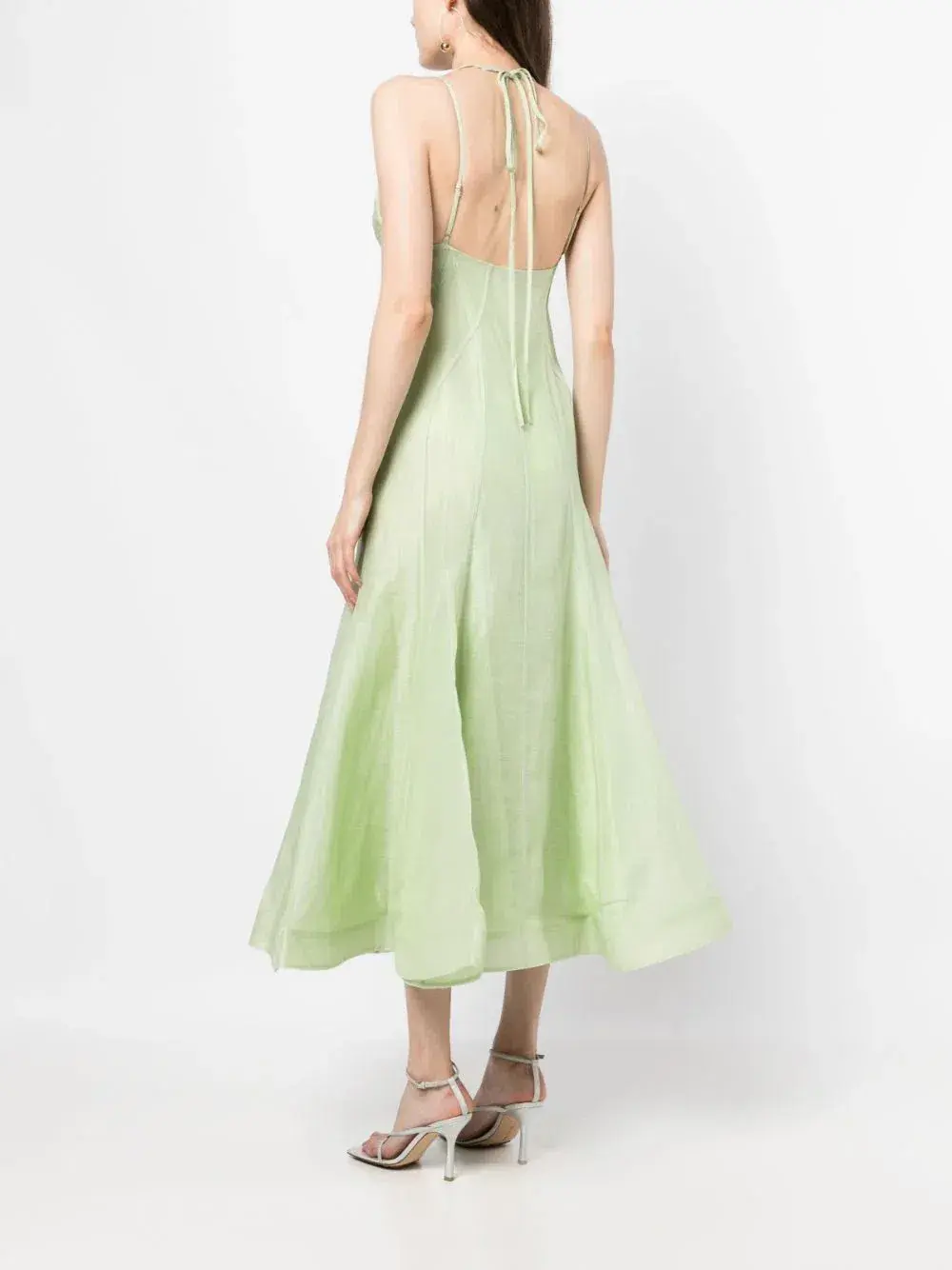 Leo Lin Gina Slip Midi Dress Mint Size 6 for rent on The Volte - main image