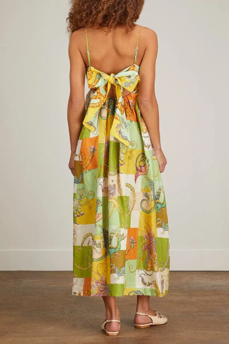 Alemais Jerome Midi Dress Multi Size 12 - Image 2