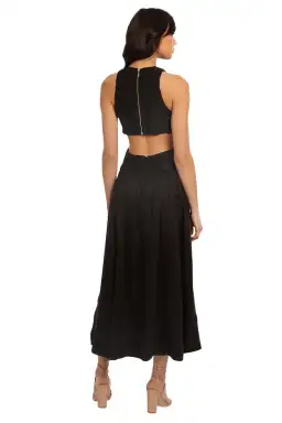 AJE Introspect Midi Dress Black Size 12 for rent on The Volte - image 2