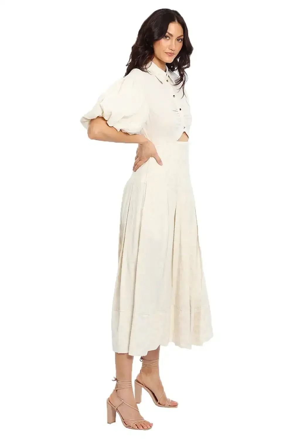 Acler Grange Dress Cream Size 14 for rent on The Volte - main image