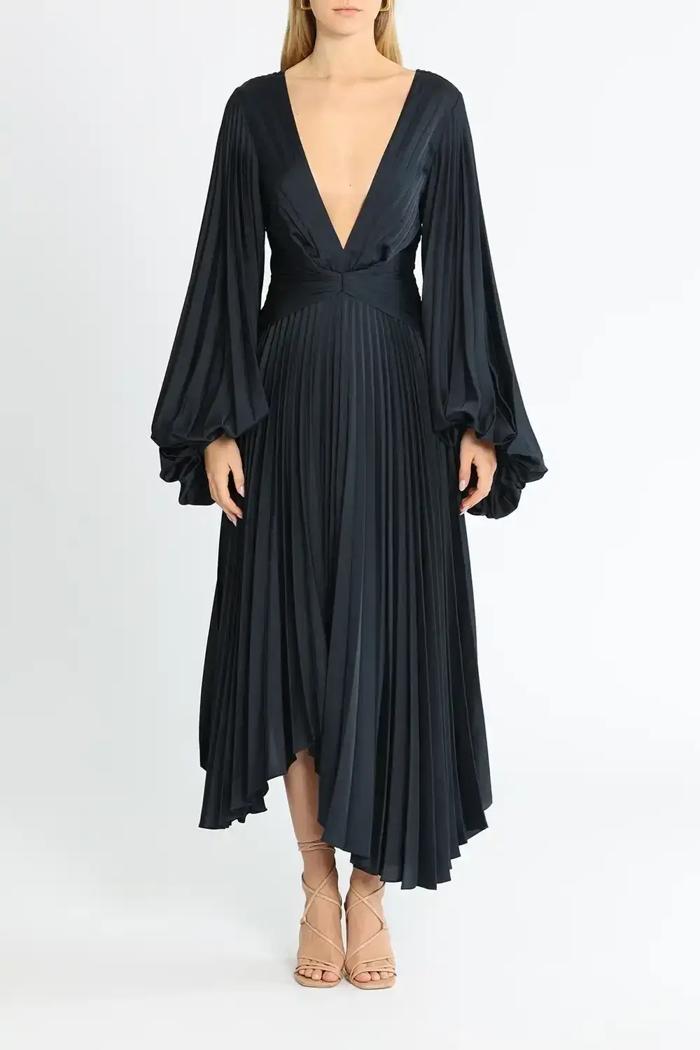 Acler Palms Dress Navy Size 10 for rent on The Volte - main image