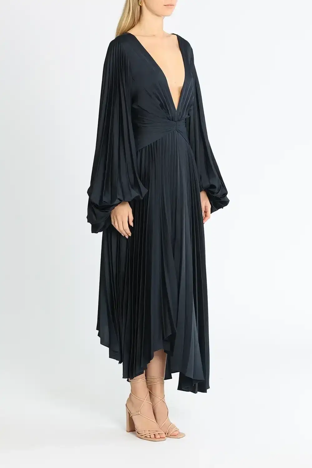 Acler Palms Dress Navy Size 10 - Image 2