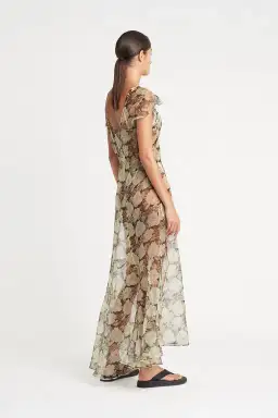 Sir the Label Sofia Low Back Gown In Vivienne Print Size 12 for rent on The Volte - image 2