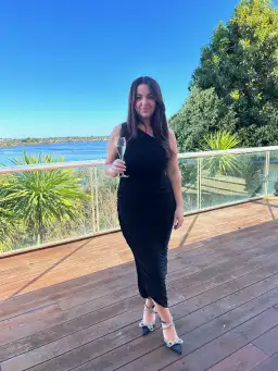 Norma Kamali Diana Gown in Black Size XL / AU 14 for rent on The Volte - image 3