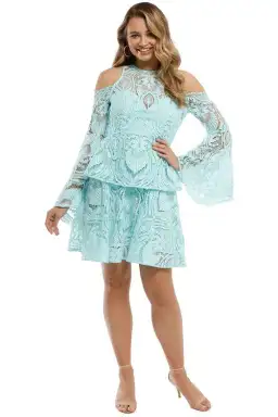 Thurley Amethyst Sleeve Dress Blue Size 10 for rent on The Volte - image 1