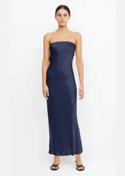 Bec & Bridge Moon Dance Strapless Maxi Dress Navy Size 12 for rent on The Volte - image 1