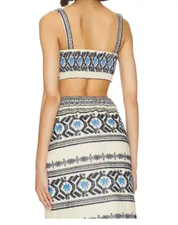Johanna Ortiz Breeze Crop Top & Namtrik Maxi Skirt Set Print Size 8 for rent on The Volte - image 2