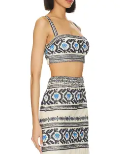 Johanna Ortiz Breeze Crop Top & Namtrik Maxi Skirt Set Print Size 8 for rent on The Volte - image 1