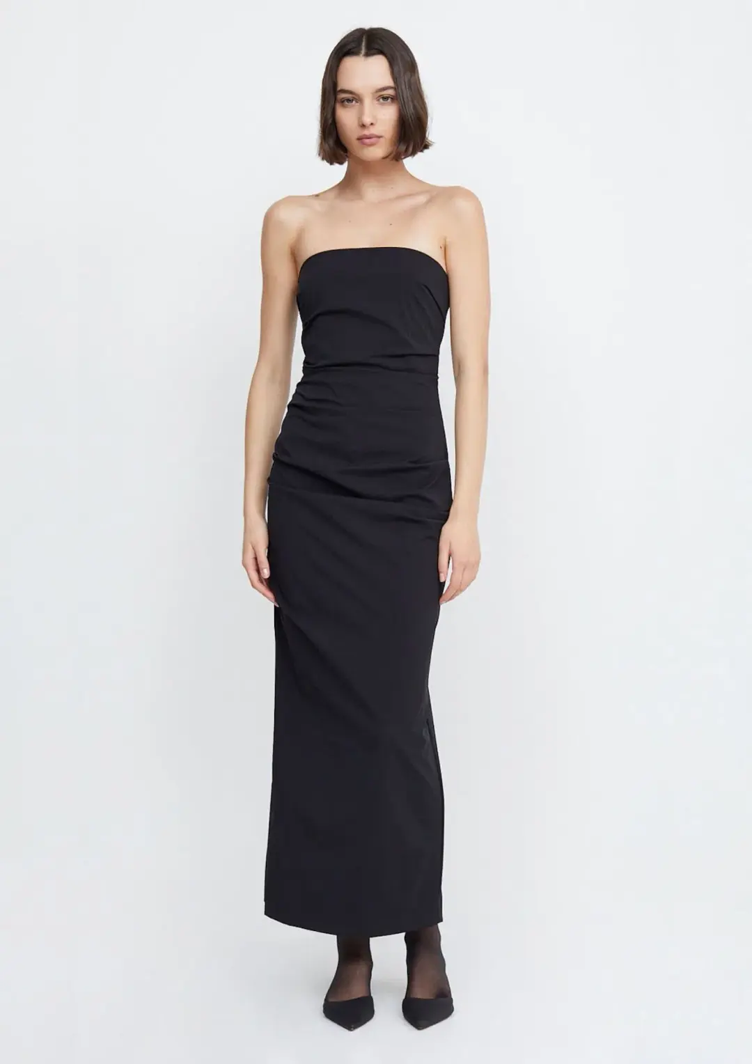Bec & Bridge Zelie Strapless Maxi Dress Black Size AU 6 for rent on The Volte - main image