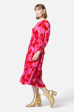 Gorman Pansy Devore Dress Maxi Pink Size AU 12 for rent on The Volte - image 2