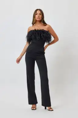 Bianca & Bridgett Nicki Jumpsuit Black Size Au 10 for rent on The Volte - image 1