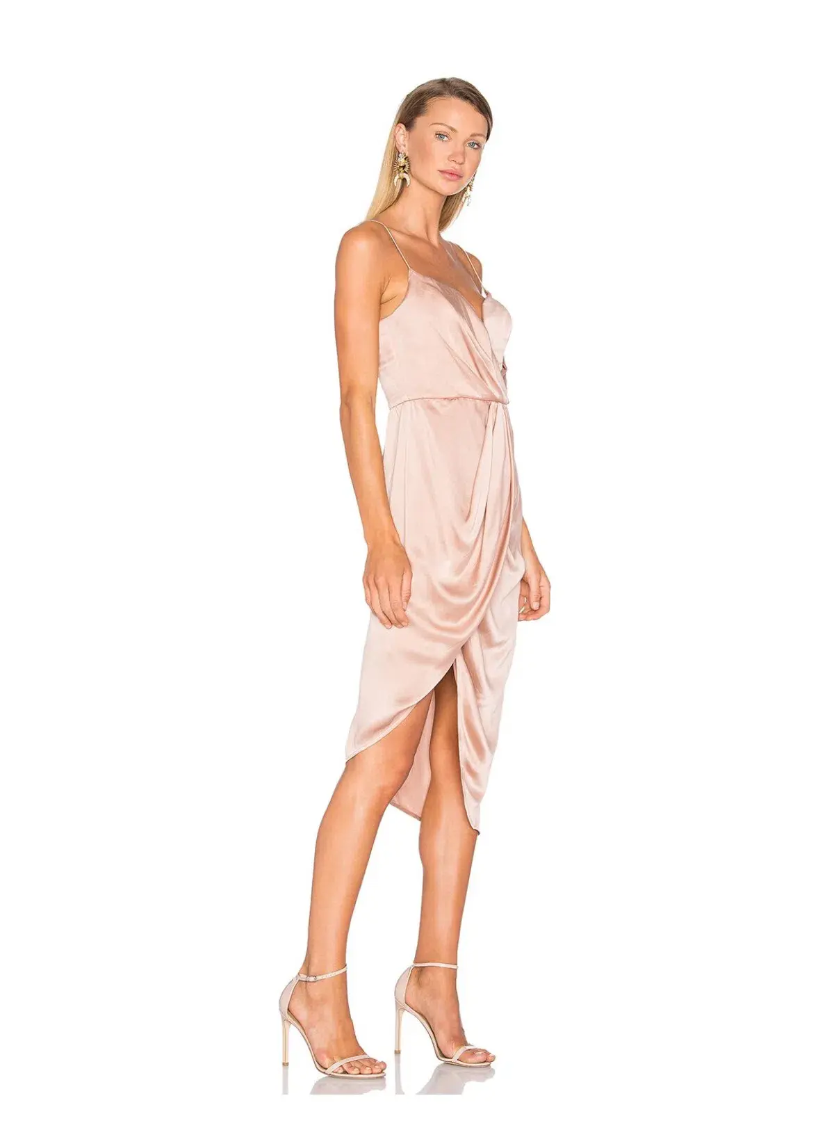Zimmermann Sueded Silk Plunge Dress Peony Size AU 10 - Image 2