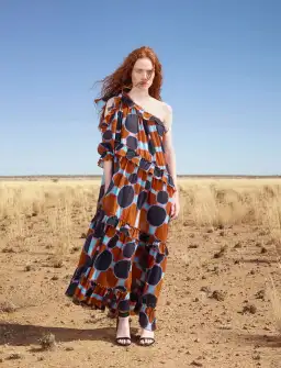 Gorman Mangkaja Billabong Ruffle Dress Multi Size 8 for rent on The Volte - image 1