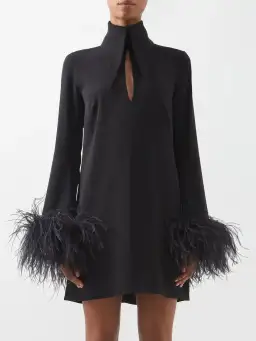 16Arlington Michelle Feather-Embellished Trim Mini Black Size AU 6 for rent on The Volte - image 3