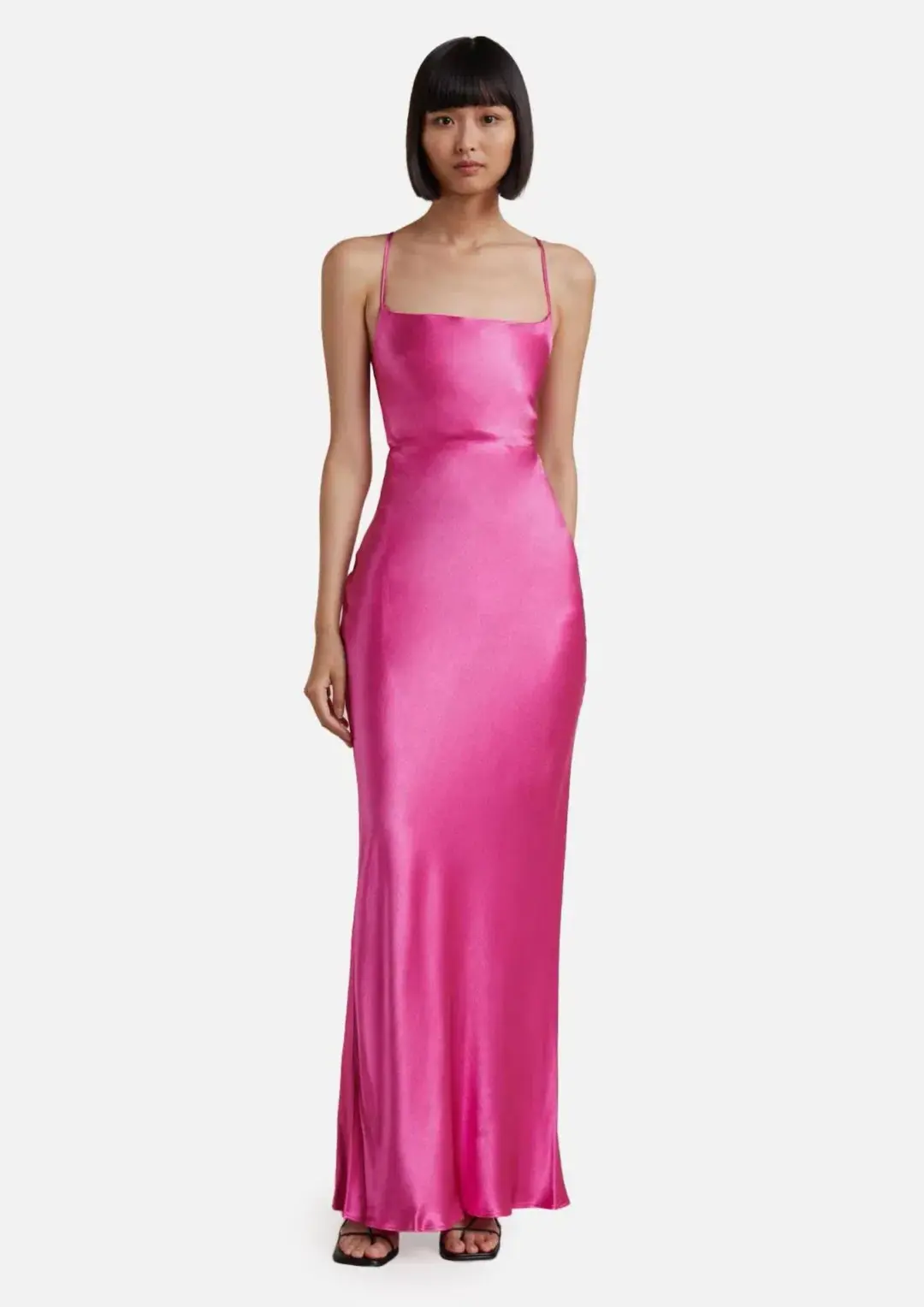 Bec & Bridge Loren Maxi Dress Deep Pink Size 6 for rent on The Volte - main image