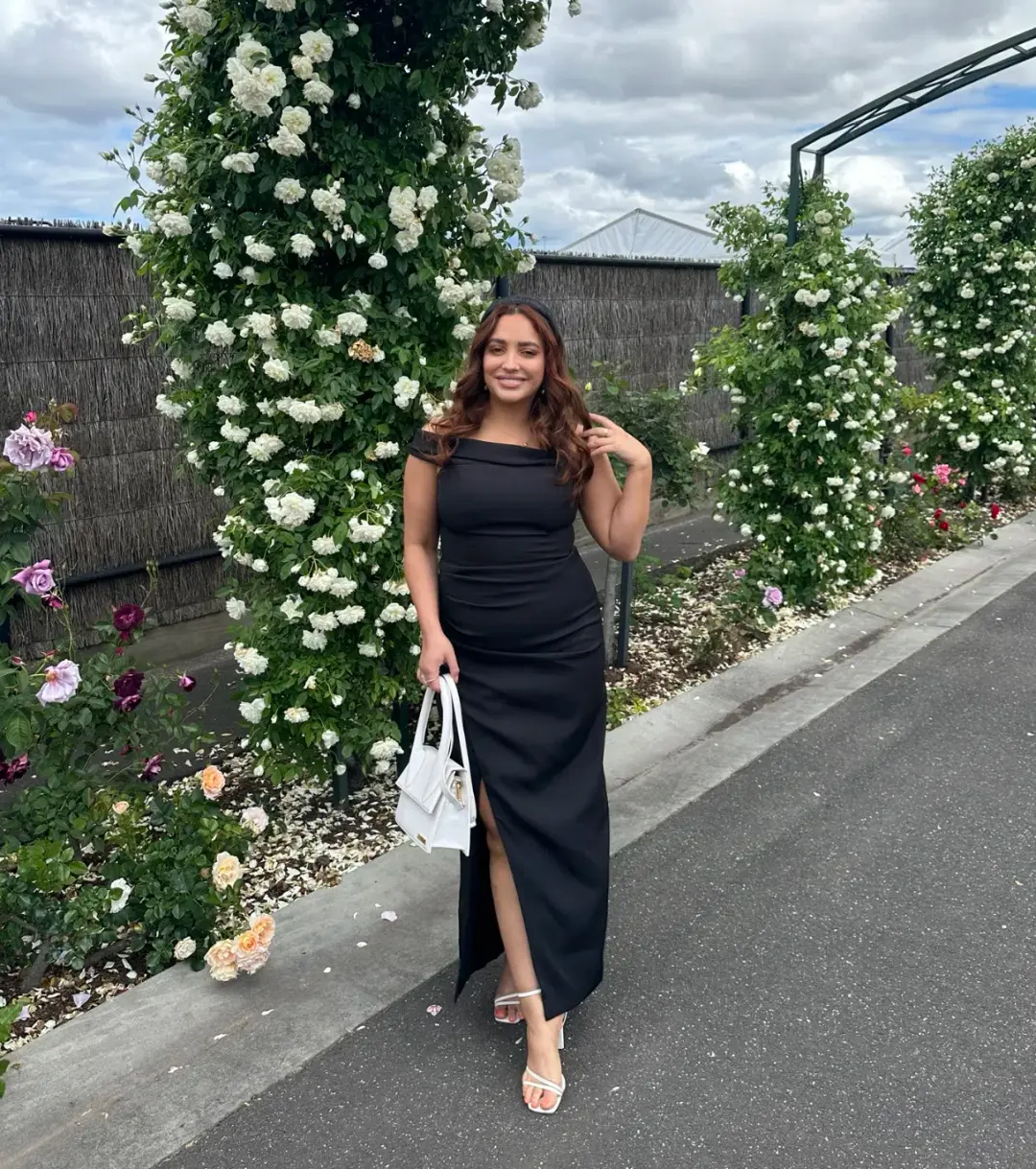 Bianca & Bridgett Athena Dress Black Size 12 for rent on The Volte - main image