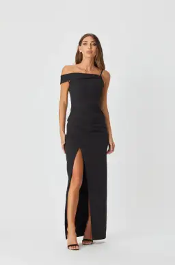 Bianca & Bridgett Athena Dress Black Size 12 for rent on The Volte - image 1