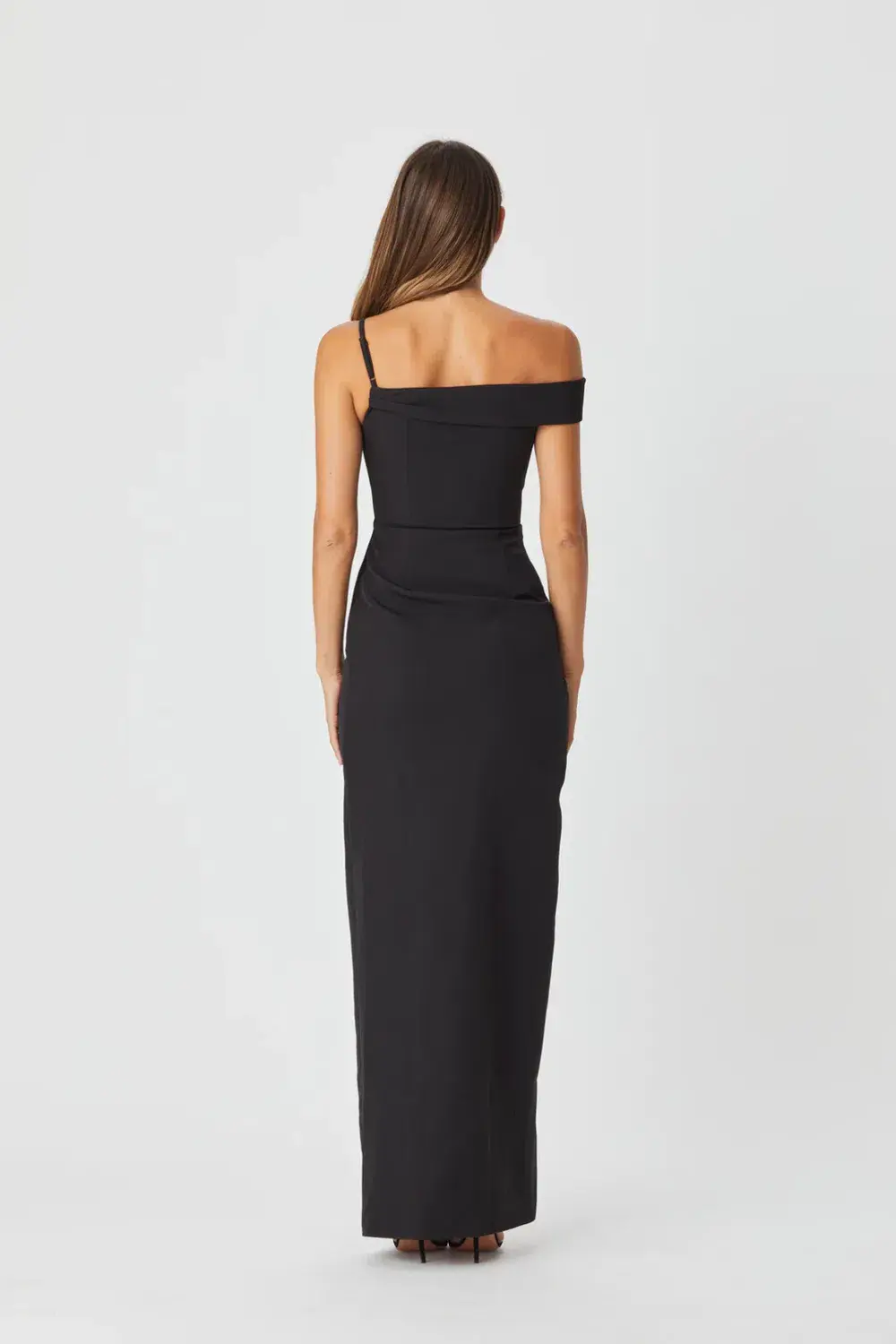 Bianca & Bridgett Athena Dress Black Size 12 for rent on The Volte - main image