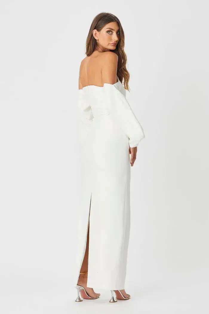 Bianca & Bridgett Honey Dress White Size 8 for rent on The Volte - main image