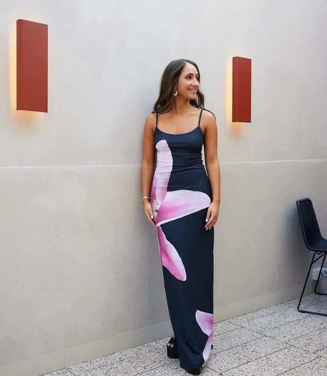 With Harper Lu Slip Dress Lily Floral Size AU 6 for rent on The Volte - main image