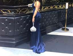 Portia & Scarlett Valentina Gown Navy Size 6 for rent on The Volte - image 1