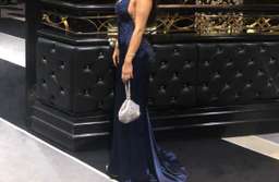 Portia & Scarlett Valentina Gown Navy Size 6 for rent on The Volte - image 2