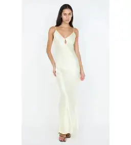 Bec & Bridge Cedar City Maxi dress in Ice Yellow Size AU 6