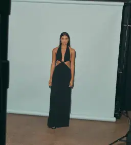 One Mile the Label Jeska Maxi Dress Black Size AU 10 for rent on The Volte - image 4