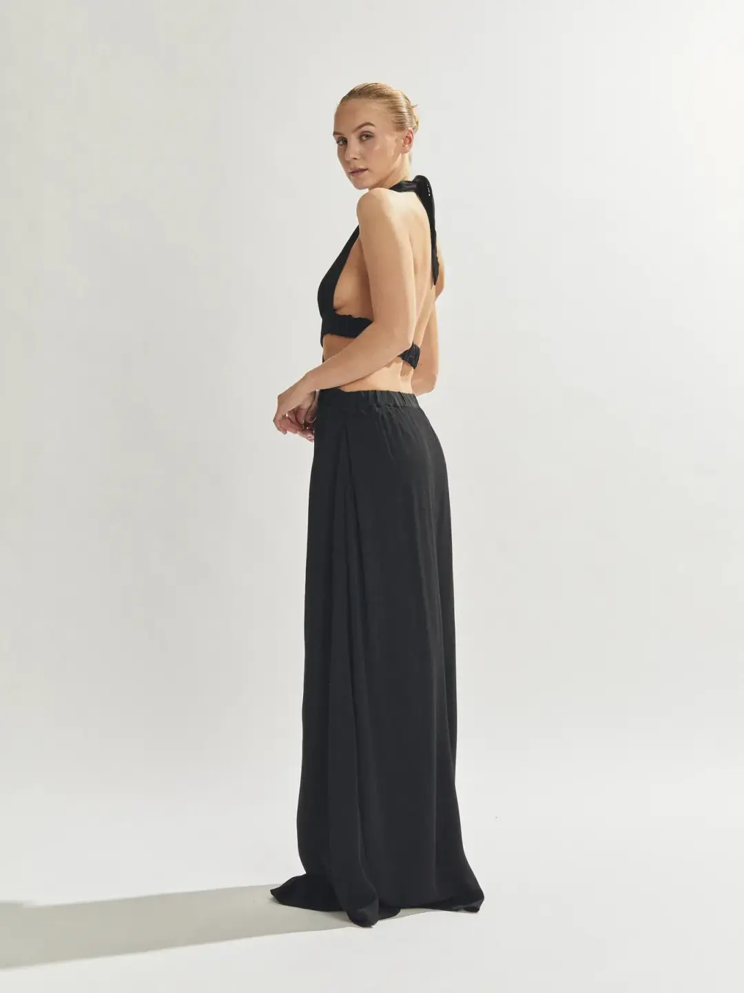 One Mile the Label Jeska Maxi Dress Black Size AU 10 for rent on The Volte - main image