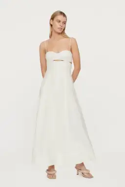 Clea Florence Stitch Dress Chalk Size XS / AU 6 for rent on The Volte - image 1