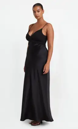 Bec & Bridge Hazel Twist Maxi Dress Black Size AU 10 for rent on The Volte - image 2