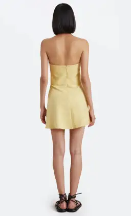 Bec & Bridge Cynthia Strapless Mini Dress in Straw Size 16 for rent on The Volte - image 3