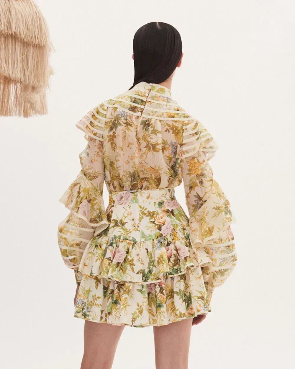 Alemais Eden Blouse and Mini Skirt Set Floral Size 12 for rent on The Volte - main image