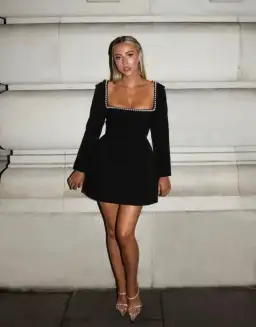 Odd Muse Ultimate Muse Pearl Mini Dress Black Size S / AU 8 for rent on The Volte - image 1