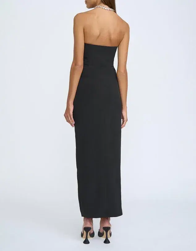 By Johnny Diamond Strapless Split Dress Black Size 8 for rent on The Volte - main image