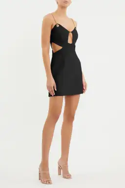 Rebecca Vallance Dulce Amore Mini Dress Black Size 6