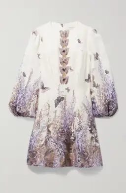 Zimmermann Luminous Butterfly Mini Dress Wild Botanica Size 0/8 for rent on The Volte - image 3