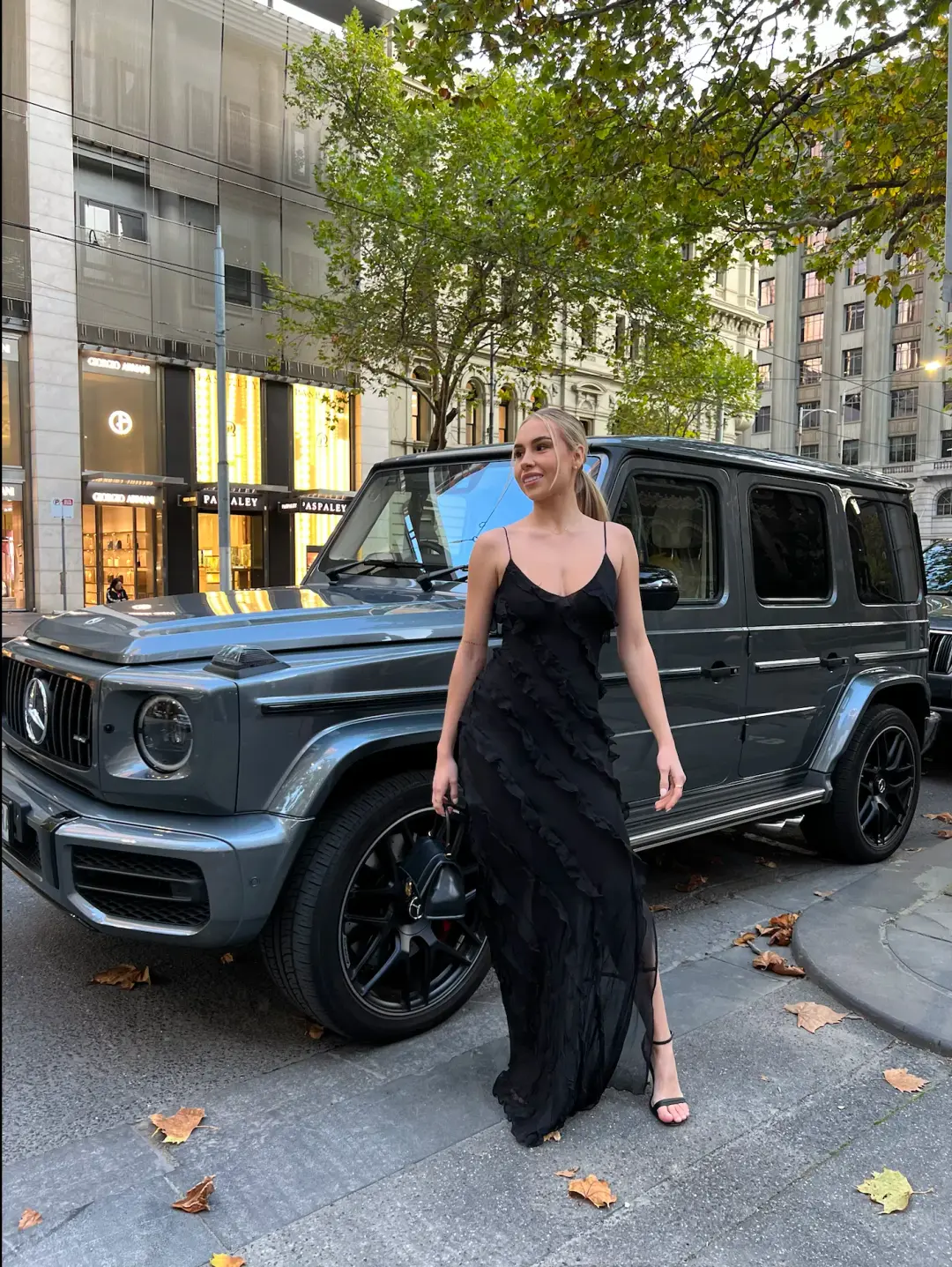 Rat & Boa Selena Dress Black Size 6 for rent on The Volte - main image