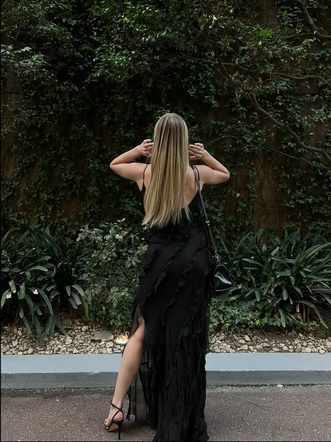 Rat & Boa Selena Dress Black Size 6 for rent on The Volte - main image