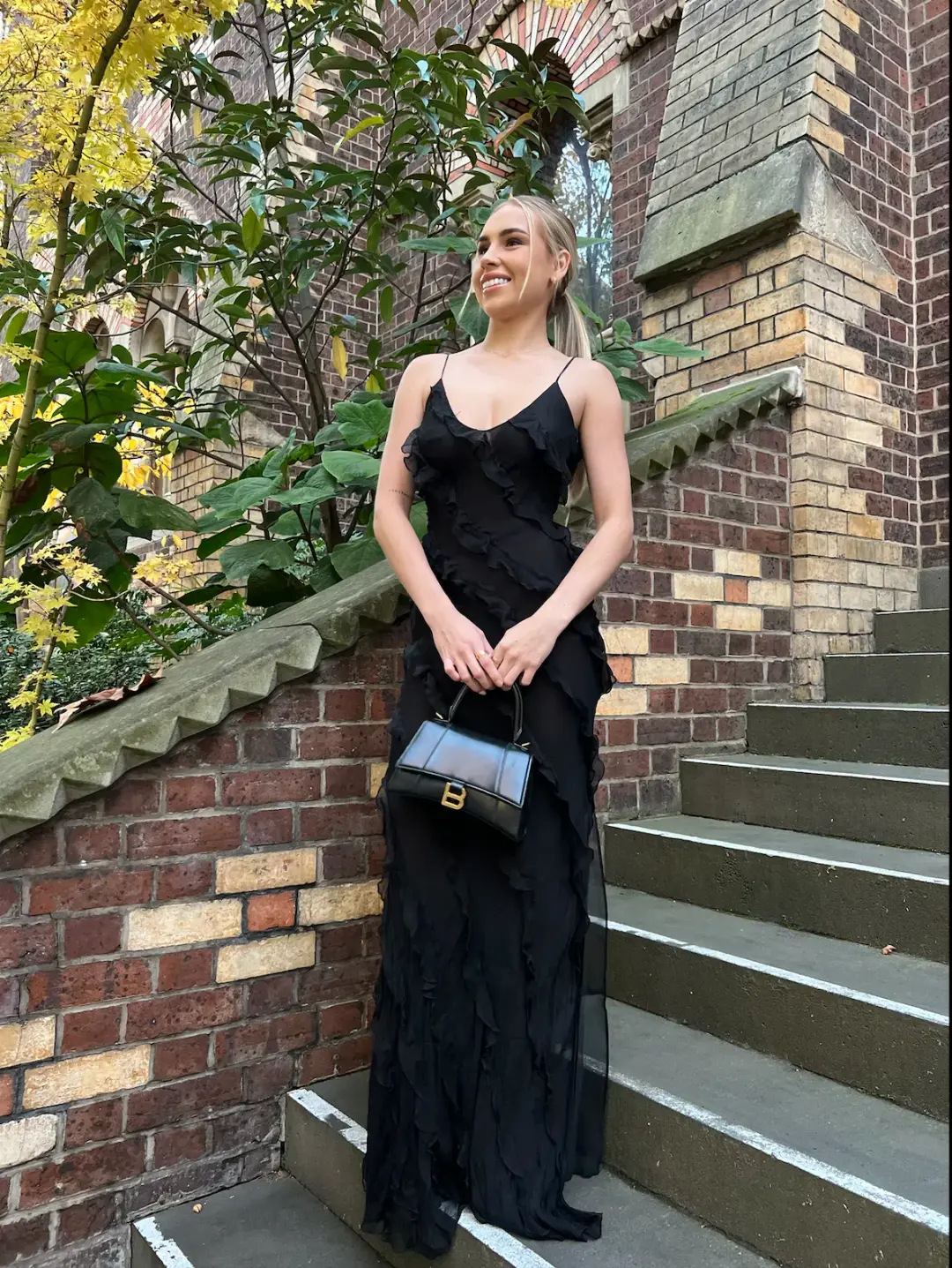 Rat & Boa Selena Dress Black Size 6 for rent on The Volte - main image