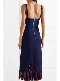 Dion Lee Bustier Perf Midi Dress Blue Size 6 for rent on The Volte - image 2