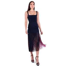 Dion Lee Bustier Perf Midi Dress Blue Size 6 for rent on The Volte - image 5