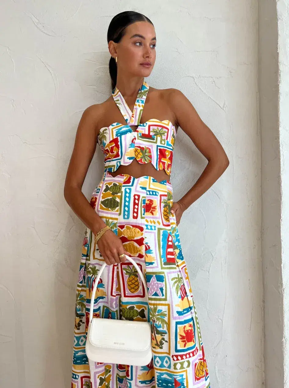 By Nicola Sea Change Set Multi Print Size 6 for rent on The Volte - main image