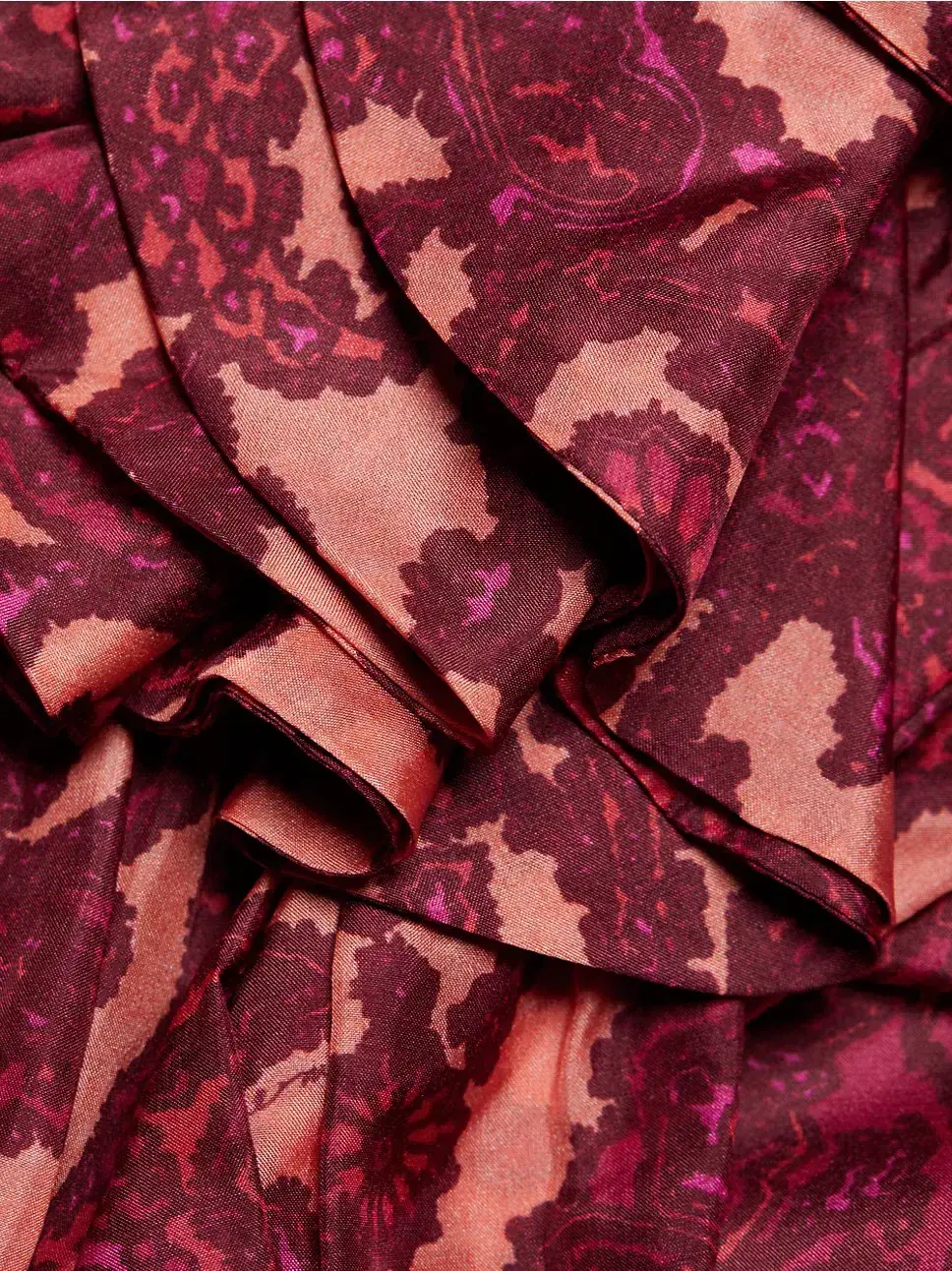 Zimmermann Tiggy Cutout Ruffled Silk Midi Dress Paisley-Print Size 1 / AU 10 for rent on The Volte - main image