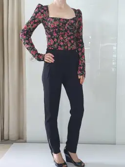 Dolce and Gabbana Long Sleeve Bustier Top Floral Size 6 for rent on The Volte - image 2