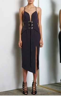 Shona Joy Nightingale Corset Cocktail Midi Dress size 12