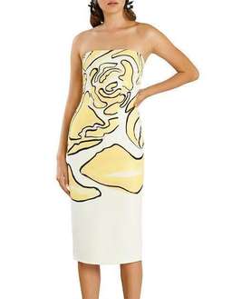 By Johnny Watercolour Midi Floral Dress Size 8 for rent on The Volte - image 1