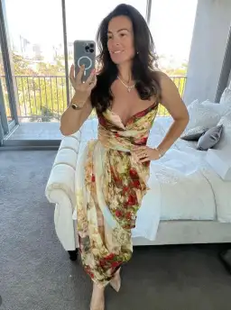 Zimmermann The Luminosity Strapless Midi in Rosy Garden Floral Size 0/Au 8 for rent on The Volte - image 4